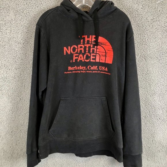 The North Face Other - The North Face Berkeley Calif. USA Hoodie Sweatshirt Mens M Black Red hoodie